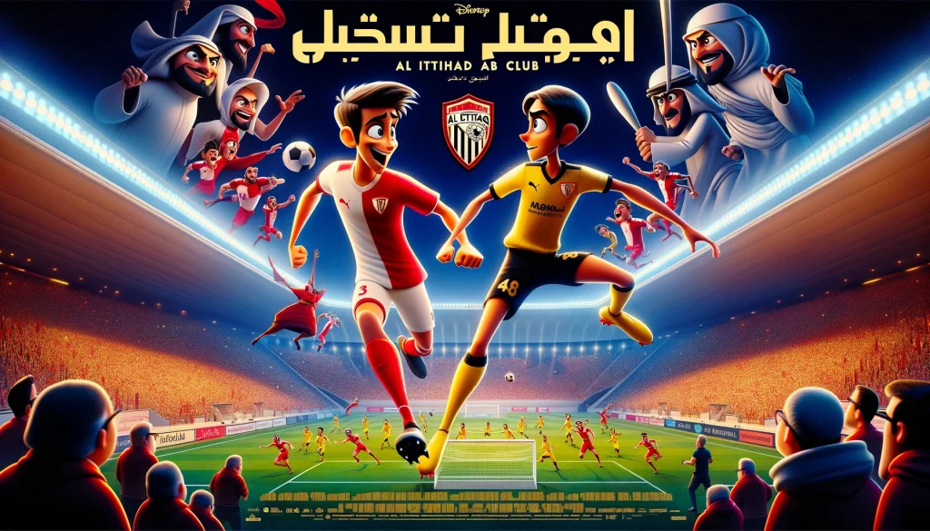 ai-pixar-posters-ai-ettifaq-vs-ai-ittihad-club