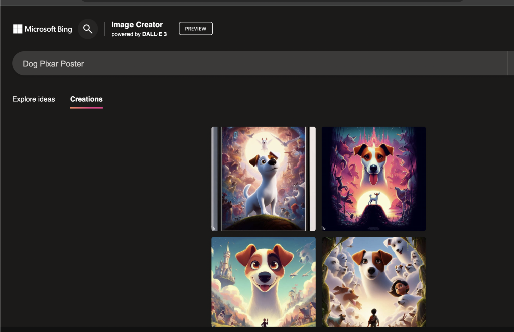 ai-pixar-posters-bing-image-creator-invite-mots-dog-pixar-poster