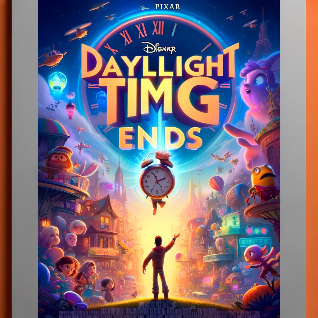 ai-pixar-posters-daylingt-ቁጠባ-ጊዜ-ያበቃል።