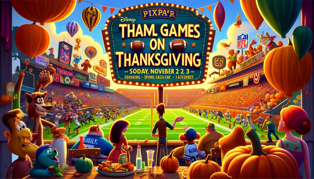 ai-pixar-posters-nfl-games-on-thanksgiving